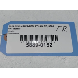 18-2025 VOLKSWAGEN ATLAS FRONT RIGHT PASSENGER SIDE DOOR WINDOW BELT MOLDING OEM