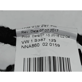 2018-19 VOLKSWAGEN ATLAS FRONT RIGHT PASSENGER SIDE DOOR WIRE WIRING HARNESS OEM 2018-19 VOLKSWAGEN ATLAS FRONT RIGHT PASSENGER SIDE DOOR WIRE WIRING HARNESS OEM
