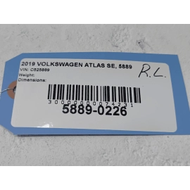 2018-25 VOLKSWAGEN ATLAS REAR DRIVER SIDE DOOR BODY WEATHERSTRIP INNER SEAL OEM 2018-25 VOLKSWAGEN ATLAS REAR DRIVER SIDE DOOR BODY WEATHERSTRIP INNER SEAL OEM