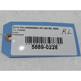 2018 - 2025 VOLKSWAGEN ATLAS REAR LEFT DRIVER SIDE DOOR WINDOW GLASS OEM