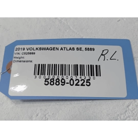 VOLKSWAGEN ATLAS REAR LEFT DRIVER SIDE DOOR FIXED WINDOW GLASS OEM 2018 - 2025 VOLKSWAGEN ATLAS REAR LEFT DRIVER SIDE DOOR FIXED WINDOW GLASS OEM 2018 - 2025