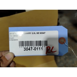 TOYOTA CAMRY REAR LEFT DRIVER SIDE QUARTER LINER SPLASH SHIELD OEM 2018-2024 TOYOTA CAMRY REAR LEFT DRIVER SIDE QUARTER LINER SPLASH SHIELD OEM 2018-2024