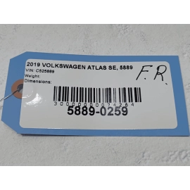 2018-2025 VOLKSWAGEN ATLAS FRONT PASSENGER SUSPENSION SPLASH SHIELD OEM