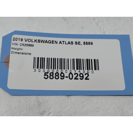 2018-2020 Volkswagen Atlas 3.6L HVAC AC Refrigerant Suction Line Pipe Hose OEM