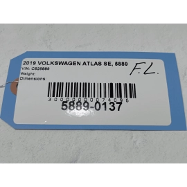 2018-2025 VOLKSWAGEN ATLAS FRONT DRIVER DOOR BODY WEATHERSTRIP INNER SEAL OEM
