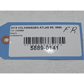 2019-2020  VOLKSWAGEN ATLAS  FRONT RIGHT PASSENGER  DOOR CONTROL MODULE UNIT OEM