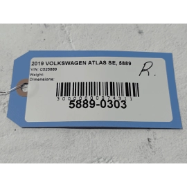 2018-19 Volkswagen Atlas Upper Passenger Side Roof Rail W/Out Panoramic OEM 1PCS