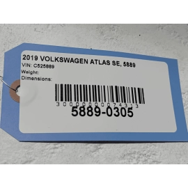 2018-2019 VOLKSWAGEN ATLAS VW FRONT DASH DASHBOARD INSTRUMENT PANEL OEM 2018-2019 VOLKSWAGEN ATLAS VW FRONT DASH DASHBOARD INSTRUMENT PANEL OEM