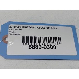DEFECT! VOLKSWAGEN ATLAS REAR LEFT DRIVER SIDE DOOR SHELL 2018 - 2022 OEM 0Q0Q