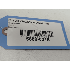 2018 - 2020 VOLKSWAGEN ATLAS REAR BUMPER COVER ASSEMBLY OEM 0Q0Q Pure White