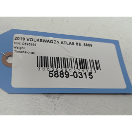 2018 - 2020 VOLKSWAGEN ATLAS REAR BUMPER COVER ASSEMBLY OEM 0Q0Q Pure White