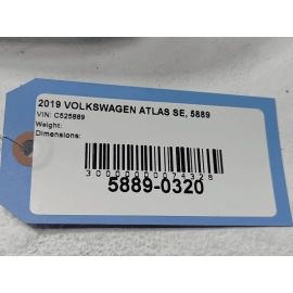 VOLKSWAGEN ATLAS LIFTGATE REAR DOOR TAILGATE W/ GLASS WHITE 0Q0Q 2018 - 2020 OEM VOLKSWAGEN ATLAS LIFTGATE REAR DOOR TAILGATE W/ GLASS WHITE 0Q0Q 2018 - 2020 OEM