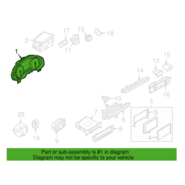 Front Dash Instrument Cluster Gauge MPH Speedometer 69K Audi A6 2017-2018 O