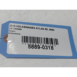 2019 - 2020 VOLKSWAGEN ATLAS FRONT BUMPER COVER PANEL WHITE 0Q0Q OEM 2019 - 2020 VOLKSWAGEN ATLAS FRONT BUMPER COVER PANEL WHITE 0Q0Q OEM