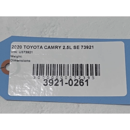 2020 Toyota Camry 2.5L Engine Motor Wire Wiring Harness OEM