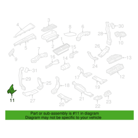 Dash Dashboard Left Driver Side AC AIR Outlet Vent Grille Audi A6 2016-2018