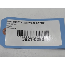Toyota Camry 2018-2020 2.5L Evaporative Emissions Vapor Hose W/ Solenoid OEM Toyota Camry 2018-2020 2.5L Evaporative Emissions Vapor Hose W/ Solenoid OEM