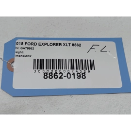 2018 - 2019 FORD EXPLORER FRONT LEFT DRIVER SIDE DOOR WINDOW GLASS OEM 2018 - 2019 FORD EXPLORER FRONT LEFT DRIVER SIDE DOOR WINDOW GLASS OEM