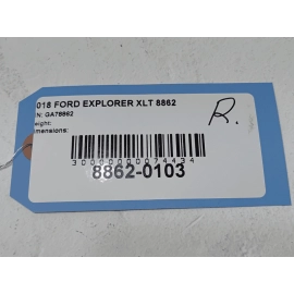 FORD EXPLORER 2016 - 2019 PASSENGER SIDE B PILLAR UPPER TRIM COVER PANEL OEM FORD EXPLORER 2016 - 2019 PASSENGER SIDE B PILLAR UPPER TRIM COVER PANEL OEM