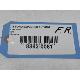 2013-2019 FORD EXPLORER FRONT PASSENGER SIDE SEAT BELT SEATBELT PRETENSIONER OEM 2013-2019 FORD EXPLORER FRONT PASSENGER SIDE SEAT BELT SEATBELT PRETENSIONER OEM