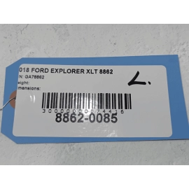 2016-2019 FORD EXPLORER FRONT DRIVER SIDE ROOF SUN VISOR SUNVISOR BLACK OEM