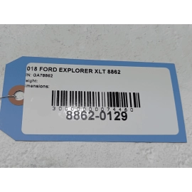 2016-2019 FORD EXPLORER TAILGATE SHIELD REAR MOULDING CHROME OEM 2016-2019 FORD EXPLORER TAILGATE SHIELD REAR MOULDING CHROME OEM