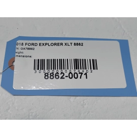 2016-2019 FORD EXPLORER REAR TRUNK PASSENGER SIDE QUARTER PANEL TRIM COVER OEM 2016-2019 FORD EXPLORER REAR TRUNK PASSENGER SIDE QUARTER PANEL TRIM COVER OEM