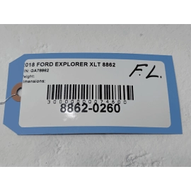 16-2019 FORD EXPLORER FRONT DRIVER SIDE QUARTER WHEEL ARCH FLARE MOLDING OEM 16-2019 FORD EXPLORER FRONT DRIVER SIDE QUARTER WHEEL ARCH FLARE MOLDING OEM