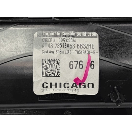 FORD EXPLORER ROOF OVERHEAD CONSOLE DOME LIGHT LAMP SWITCH 2016 - 2019 OEM BLACK FORD EXPLORER ROOF OVERHEAD CONSOLE DOME LIGHT LAMP SWITCH 2016 - 2019 OEM BLACK