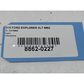 2016 - 2019 FORD EXPLORER FRONT SEAT MOUNT CROSSMEMBER FRAME CROSS MEMBER OEM 2016 - 2019 FORD EXPLORER FRONT SEAT MOUNT CROSSMEMBER FRAME CROSS MEMBER OEM