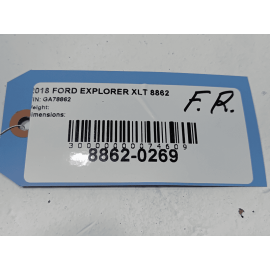 2016-2019 FORD EXPLORER FRONT RIGHT PASSENGER SIDE FENDER LINER SPLASHGUARD OEM