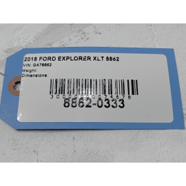 16-2019 FORD EXPLORER TAILGATE LIFTGATE BACK DOOR ROOF SPOILER W/ LIGHT *FT* OEM