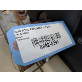 2016-19 Ford Explorer XLT Rear Third Row Leather Manual Fold Seat Set OEM Black