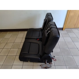 2016-19 Ford Explorer XLT Rear Third Row Leather Manual Fold Seat Set OEM Black