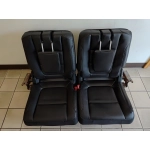 2016-19 Ford Explorer XLT Rear Third Row Leather Manual Fold Seat Set OEM Black