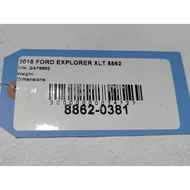 2016-2019 FORD EXPLORER REAR DOOR TRUNK LIFTGATE TAILGATE W/ GLASS FT BLUE OEM