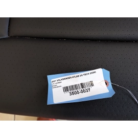 2021 Volkswagen Atlas Rear Second Row Split Seat w/Headrest Black Leather OEM