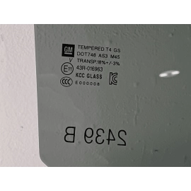 2024 - 2025 BUICK ENVISTA REAR PASSENGER SIDE DOOR WINDOW BLACK TINT GLASS OEM