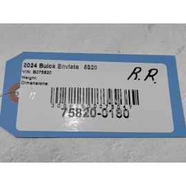 2024-2025 BUICK ENVISTA REAR PASSENGER SIDE DOORWAY WEATHERSTRIP SEAL RUBBER OEM