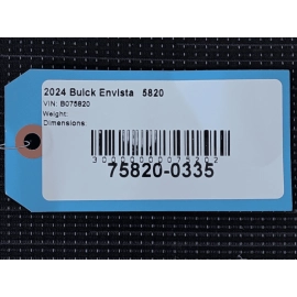 2024-2025 BUICK ENVISTA UPPER ROOF HEADLINER CEILING PANEL TRIM COVER BLACK OEM