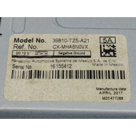 2017 Acura MDX Dash Instrument Panel Media Radio Info Display Screen Monitor OEM