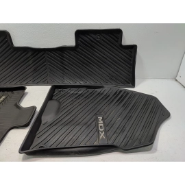 2017-2020 Acura MDX All Season 1 & 2 Row Rubber Floor Mats Set Of 3 Black OEM