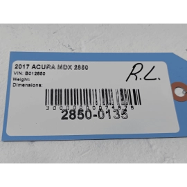 ACURA MDX REAR LEFT DRIVER SIDE DOOR WINDOW GLASS 2014-2020 OEM