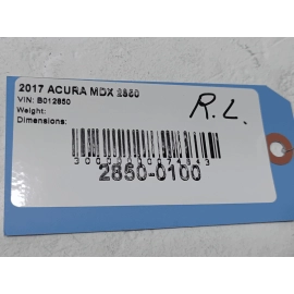 14-2020 ACURA MDX REAR DRIVER SIDE DOOR WINDOW RUN CHANNEL WEATHERSTRIP SEAL OEM