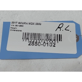 ACURA MDX 2014 - 2020 REAR LEFT OR RIGHT DOOR BODY WEATHERSTRIP INNER SEAL OEM ACURA MDX 2014 - 2020 REAR LEFT OR RIGHT DOOR BODY WEATHERSTRIP INNER SEAL OEM