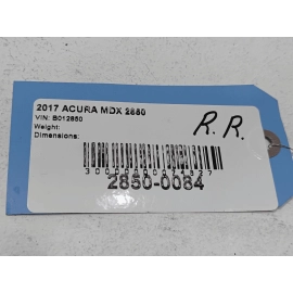 2014-2020 ACURA MDX REAR PASSENGER DOOR WINDOW RUN CHANNEL WEATHERSTRIP SEAL OEM 2014-2020 ACURA MDX REAR PASSENGER DOOR WINDOW RUN CHANNEL WEATHERSTRIP SEAL OEM
