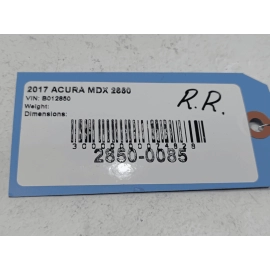 ACURA MDX 2014-2020 REAR RIGHT PASSENGER SIDE DOOR BELT MOLDING OEM ACURA MDX 2014-2020 REAR RIGHT PASSENGER SIDE DOOR BELT MOLDING OEM