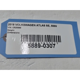DEFECT! VOLKSWAGEN ATLAS REAR PASSENGER SIDE DOOR SHELL 2018 - 2022 OEM 0Q0Q