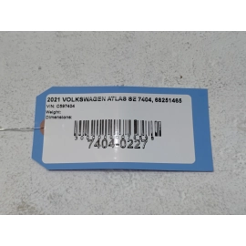 2021-2025 VOLKSWAGEN ATLAS REAR BUMPER REINFORCEMENT IMPACT BAR OEM