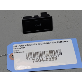 2021 Volkswagen Atlas Liftgate Rear Lid Open Switch OEM
